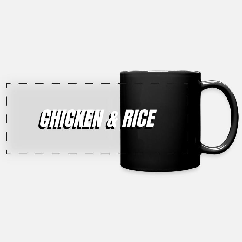 Cicken & Rice - Mug panoramique uni - noir