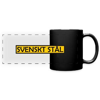 Swedish steel - Full Colour Panoramic Mug - black - Front