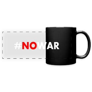 No war - Mug panoramique uni - noir - Devant