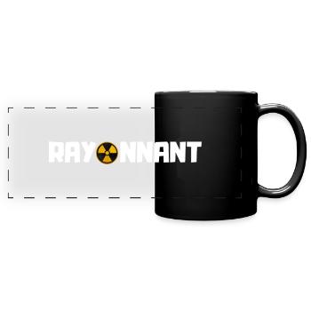 rayonnant - cadeau manip radio original - Mug panoramique uni - noir - Devant