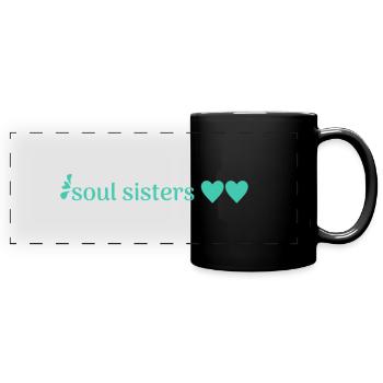friends - Full Colour Panoramic Mug - black - Front
