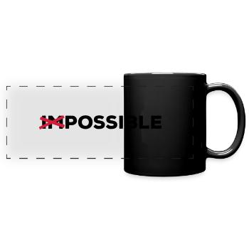 Possible possible feasible solution - Full Colour Panoramic Mug - black - Front