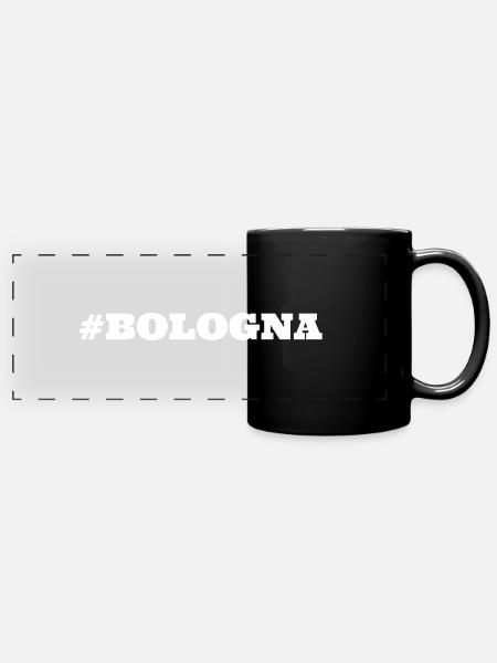 #Bologna Italien - Panorama-Tasse farbig - Schwarz