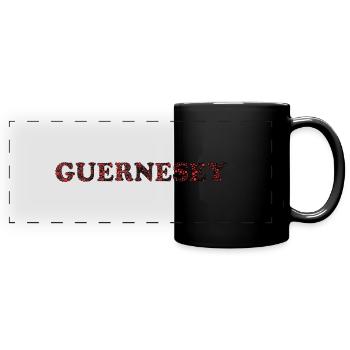 GUERNSEY. UNITED KINGDOM - Full Colour Panoramic Mug - black - Front