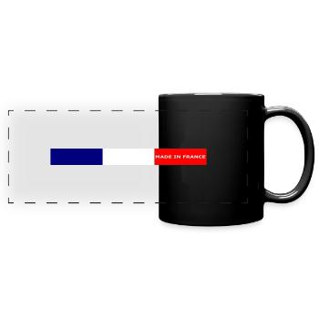 Made in France - Mug panoramique uni - noir - Devant