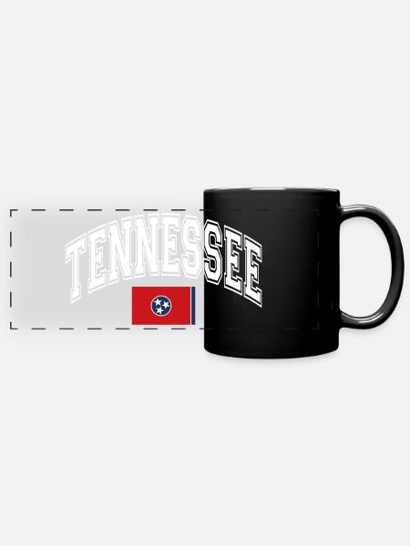 Tennessee - Panorama-Tasse farbig - Schwarz