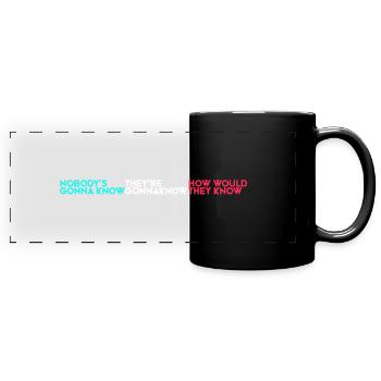 Personne ne le saura... - Mug panoramique uni - noir - Devant