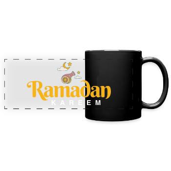 Ramadan Mubarak - Full Colour Panoramic Mug - black - Front