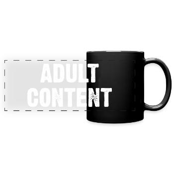 Adult Content - Full Colour Panoramic Mug - black - Front