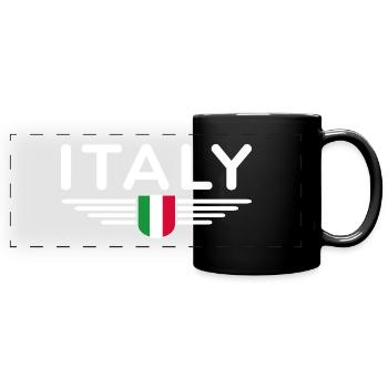 Ich liebe Italien Design T-Shirt Outfit - Panorama-Tasse farbig - Schwarz - Vorne