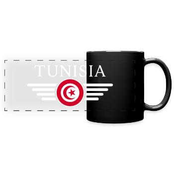 Ich liebe Tunesien, Eleganz Stil Design T-Shirt - Panorama-Tasse farbig - Schwarz - Vorne