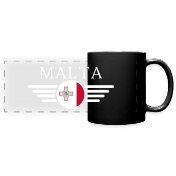 T-shirt Malte : Histoire, Magie de l’île, Culture - Mug panoramique uni - noir - Devant
