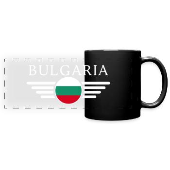 T-shirt Bulgarie : du charme dans chaque maille - Mug panoramique uni - noir - Devant
