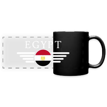 Ägypten Stil Design T-Shirt - Panorama-Tasse farbig - Schwarz - Vorne