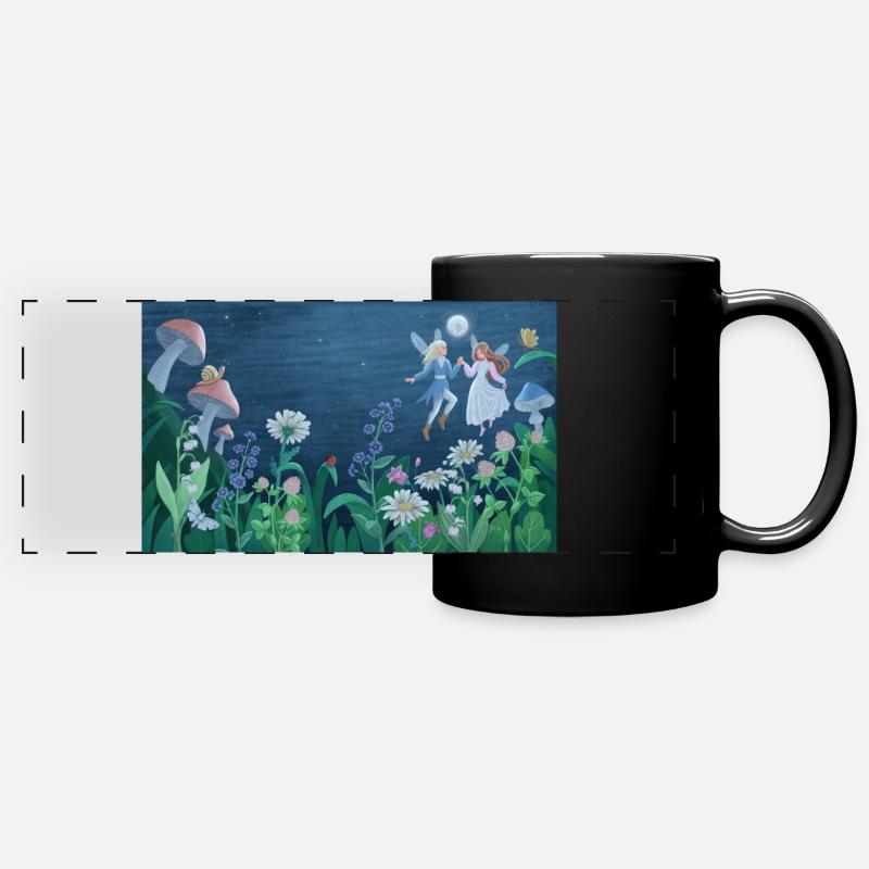 Elf Dance - Full Colour Panoramic Mug - black