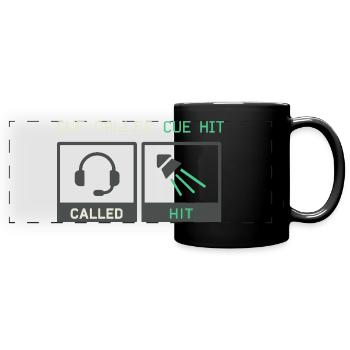 Theatre Technology Crew Stage Technician Sound - Full Colour Panoramic Mug - black - Front