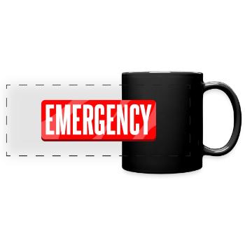 emergency - Full Colour Panoramic Mug - black - Front