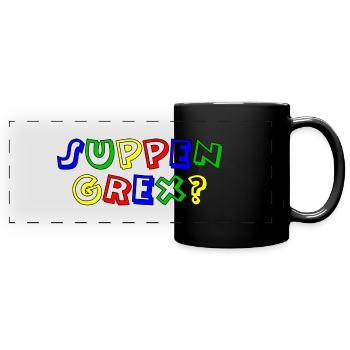 suppengrex rand schwarz - Panorama-Tasse farbig - Schwarz - Vorne