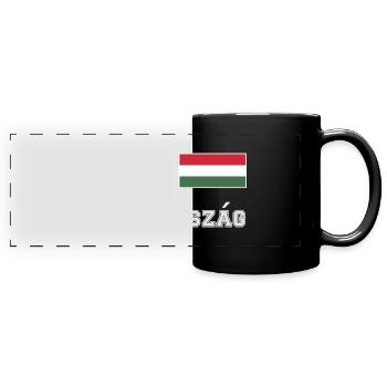 Look maillot de la Hongrie – MAGYARORSZÁG - Drapeau - Mug panoramique uni - noir - Devant