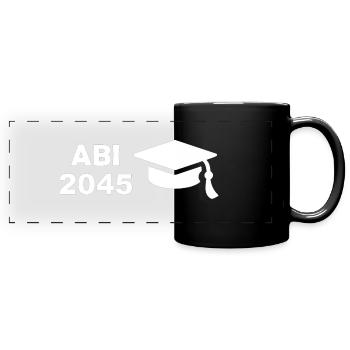 Examen de fin d’études - Mug panoramique uni - noir - Devant