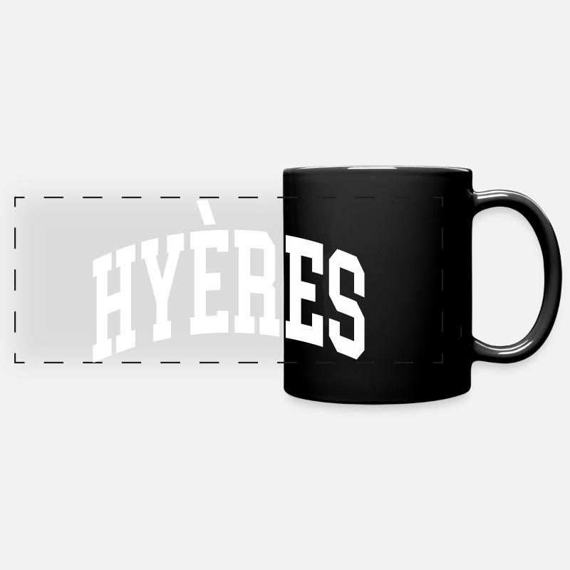 Hyères - Mug panoramique uni - noir