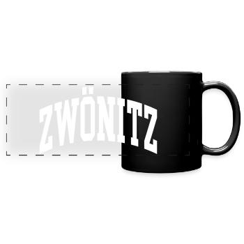 Zwönitz - Full Colour Panoramic Mug - black - Front