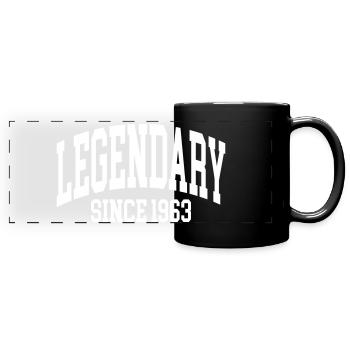 Légendaire depuis 1963 - Mug panoramique uni - noir - Devant