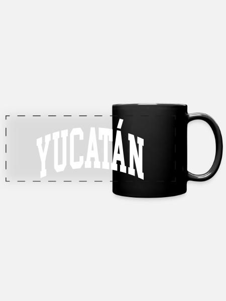 Yucatan - Panorama-Tasse farbig - Schwarz