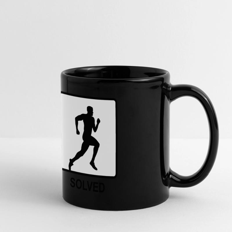 Running solves Problems - Man Full Colour Panoramic Mug