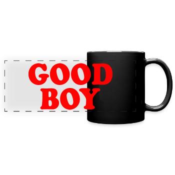 Good boy - Full Colour Panoramic Mug - black - Front