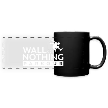 Parkour Wall or Nothing white - Full Colour Panoramic Mug - black - Front