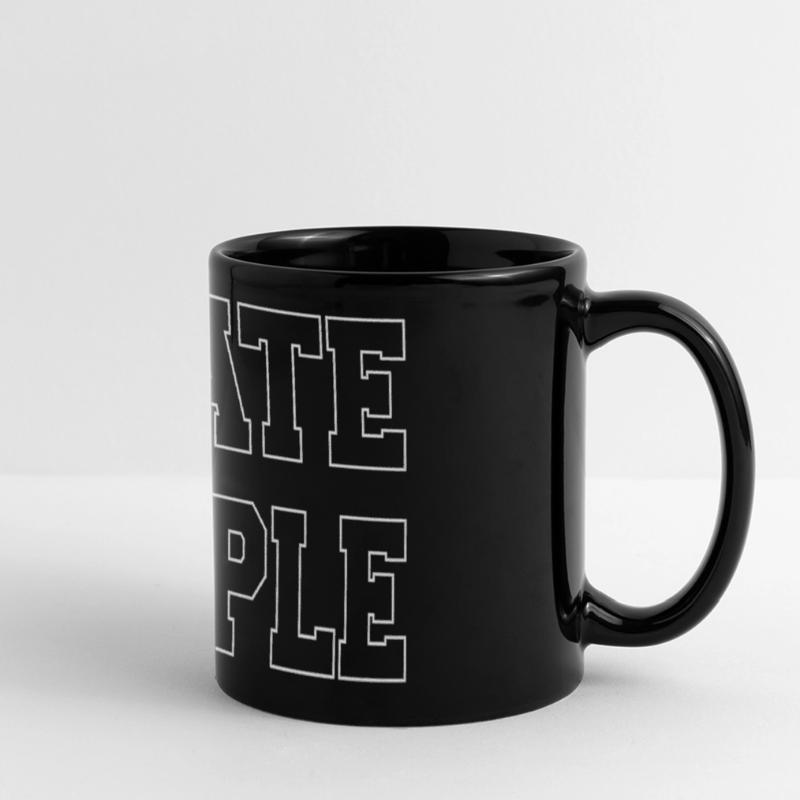 Expressive Bold Hate Message Design Full Colour Panoramic Mug