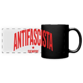 Antifascista Siempre - Antifa Tee - Full Colour Panoramic Mug - black - Front