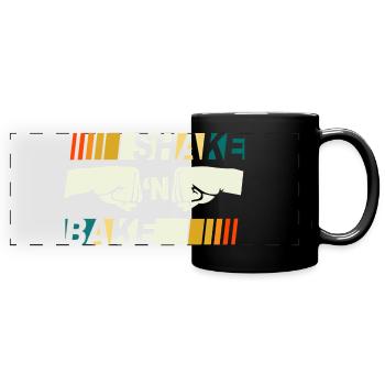 Shake N Bake Fist Bump - Full Colour Panoramic Mug - black - Front
