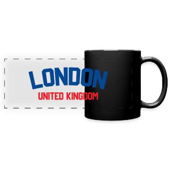 London, Vereinigtes Königreich - Panorama-Tasse farbig - Schwarz - Vorne