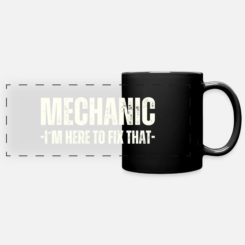 Mechanic - Full Colour Panoramic Mug - black