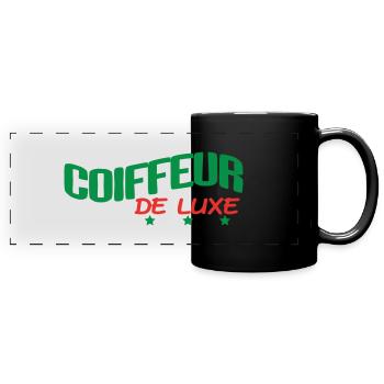 COIFFEUR DE LUXE - Mug panoramique uni - noir - Devant