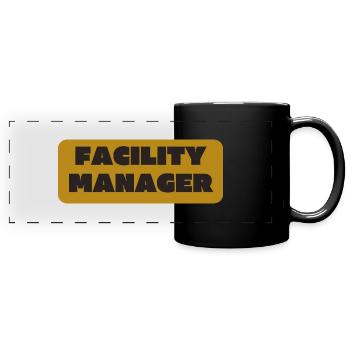 Facility Manager Haustechniker Hausmeister - Panorama-Tasse farbig - Schwarz - Vorne