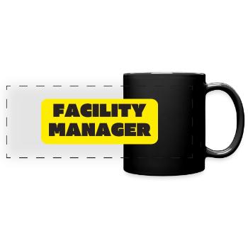 Facility Manager Haustechniker Hausmeister - Panorama-Tasse farbig - Schwarz - Vorne