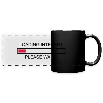 Interest invites, nerd, geek - Full Colour Panoramic Mug - black - Front