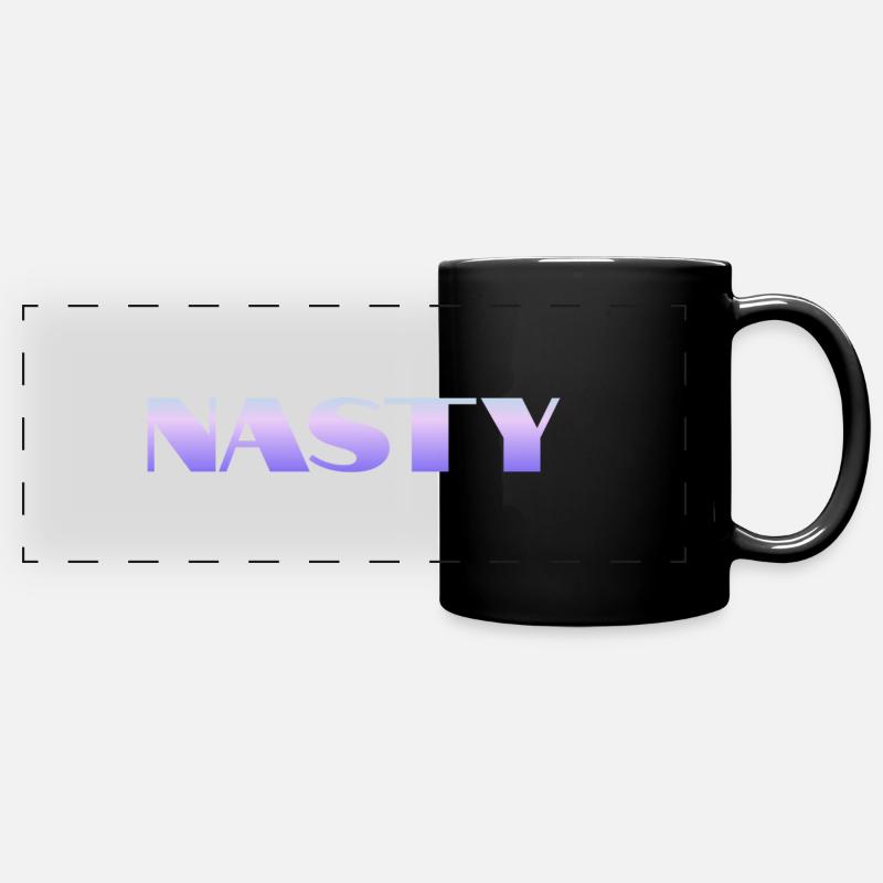 Nasty - Panorama-Tasse farbig - Schwarz