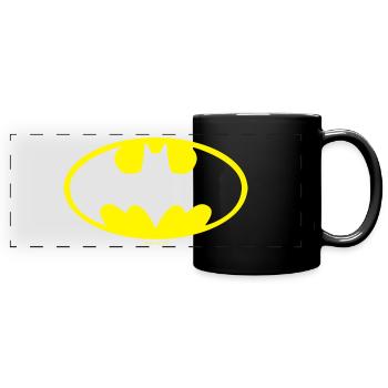 Batman Logo Mug - Full Colour Panoramic Mug - black - Front