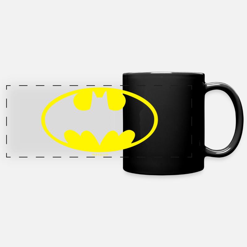 Batman Logo Tasse - Mug panoramique uni - noir