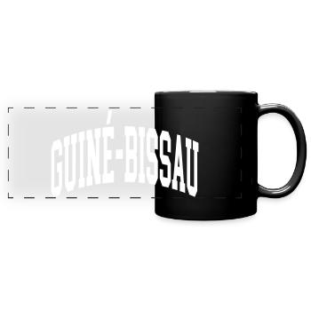 Guinée-Bissau - Mug panoramique uni - noir - Devant