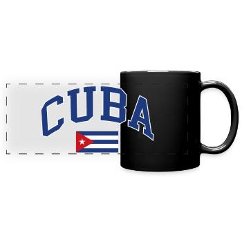 Cuba - Mug panoramique uni - noir - Devant
