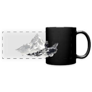 View of the inaccessible - Full Colour Panoramic Mug - black - Front