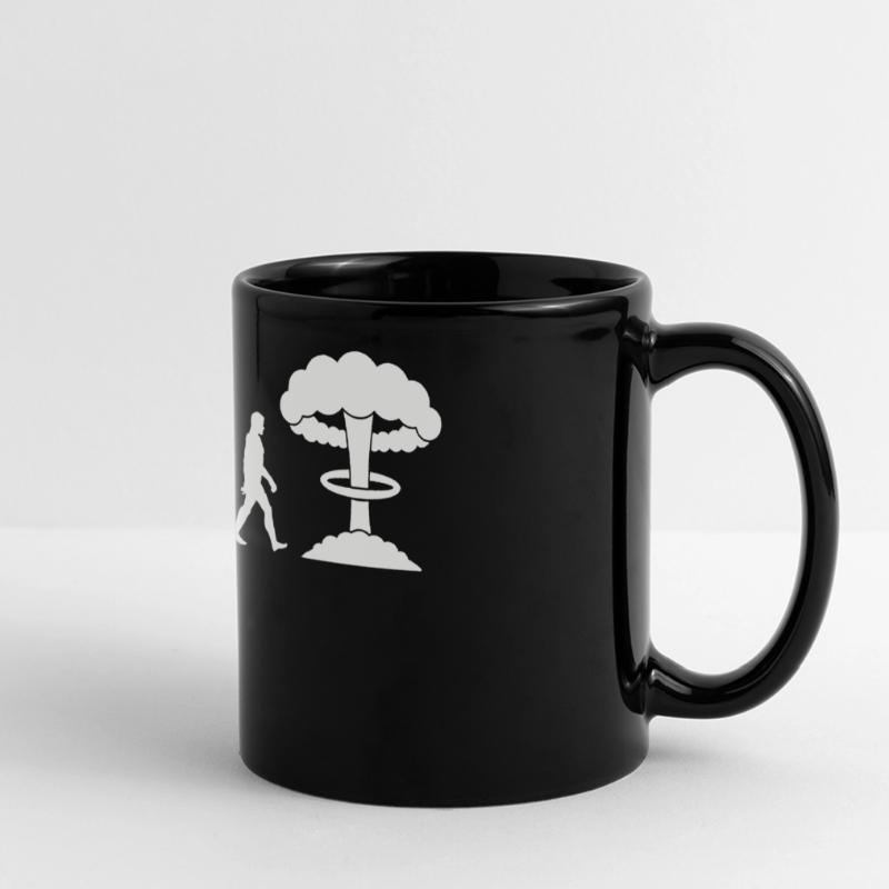 Bombe nucléaire Evolution Mug panoramique uni