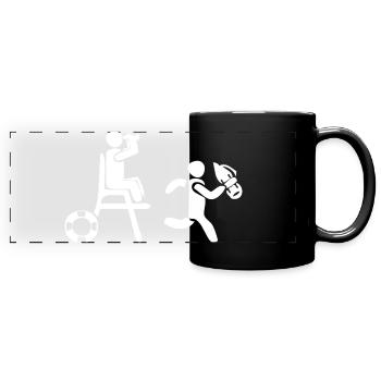 Rettungsschwimmer - Panorama-Tasse farbig - Schwarz - Vorne