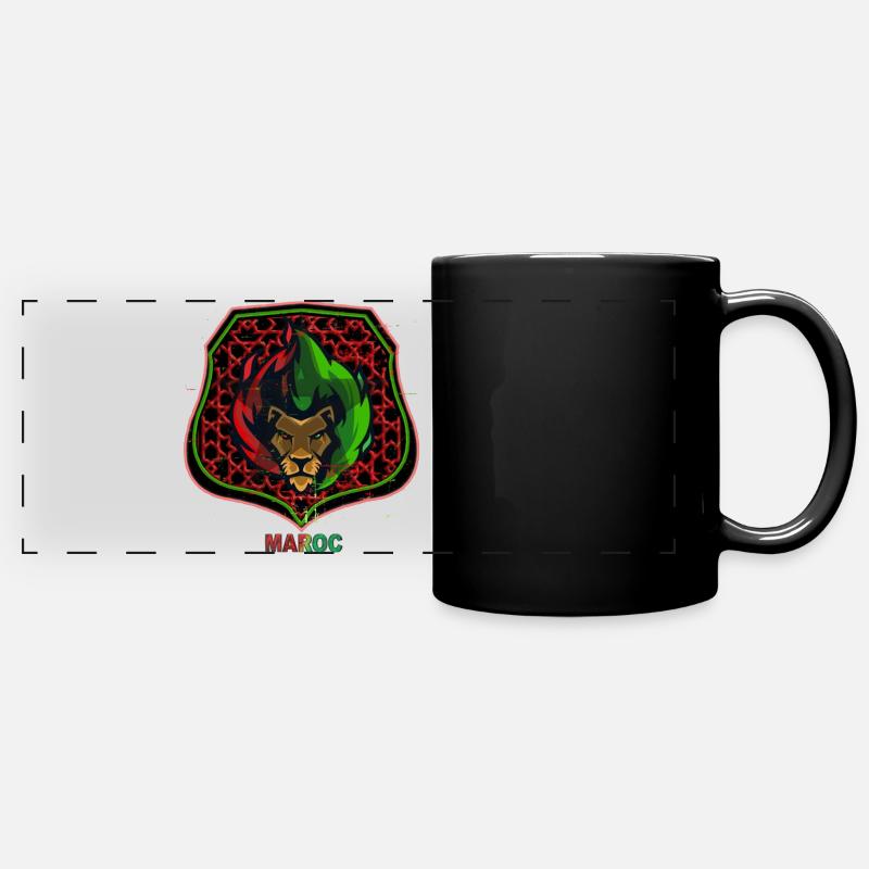 LE MAROC - Mug panoramique uni - noir