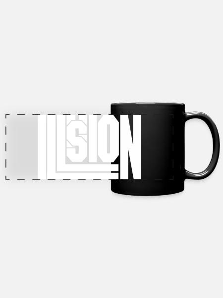 Illusion - Full Colour Panoramic Mug - black